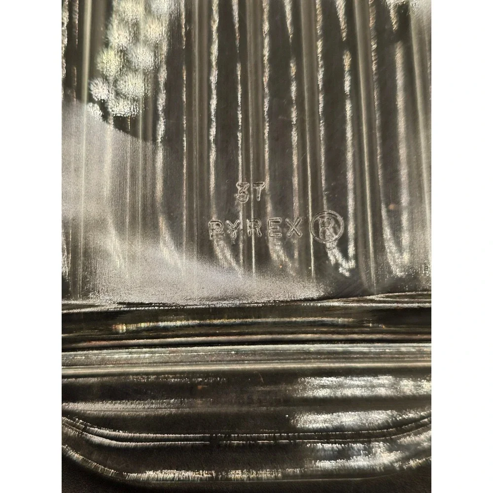 Vintage Pyrex 503-C Clear Ribbed Glass Lid for 2 Quart Refrigerator Dish Lid XX